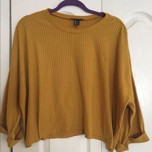 Mustard yellow oversized top